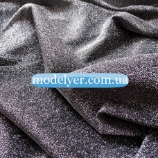 Ткань Трикотаж люрекс (черный)